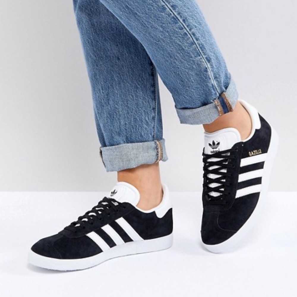 Black Adidas Gazelles